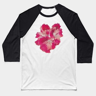 Watercolour flowers in pink and white Baseball T-Shirt